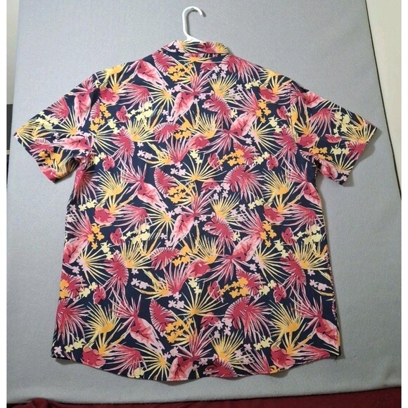 AFTCO Hawaiian Shirt Mens 2XL XXL Button Down Short Sleeve Vented Fishing - Picture 5 of 7